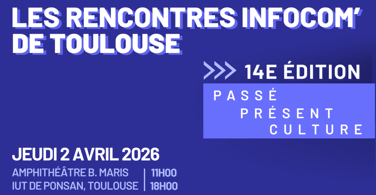 Participez aux Rencontres Infocom' 2026 à Toulouse