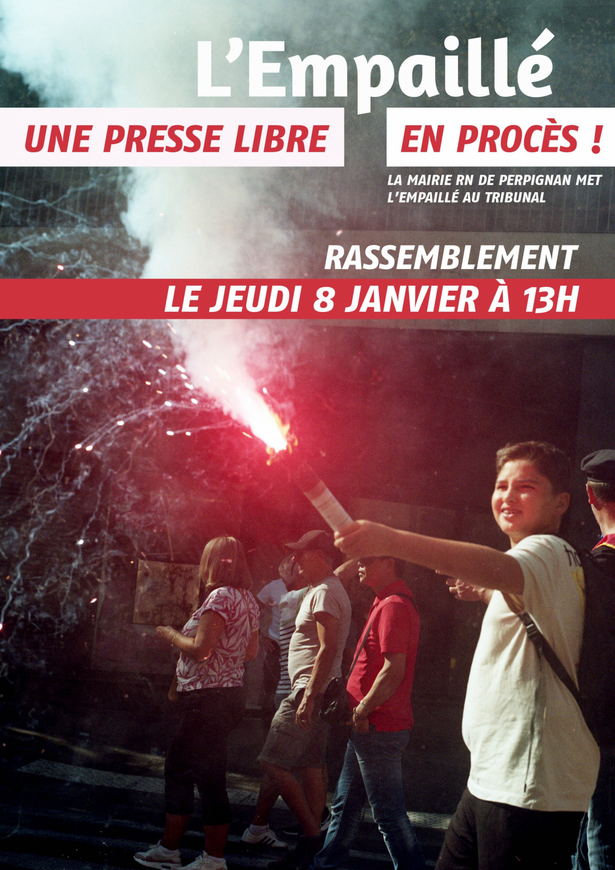 L’Empaillé organise un rassemblement avant son audience devant le tribunal de Perpignan