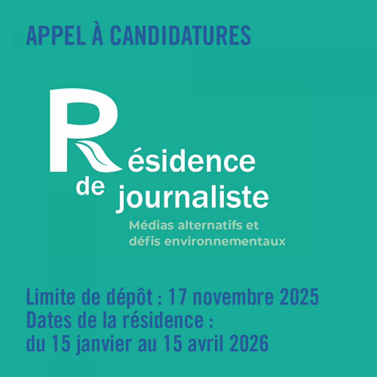 Candidatez à une résidence de journaliste dédiée aux médias alternatifs et aux défis climatiques