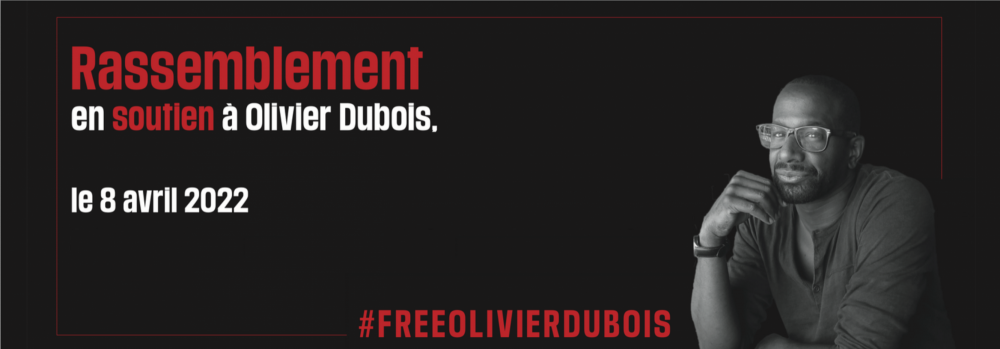 Rassemblement de soutien au journaliste Olivier Dubois