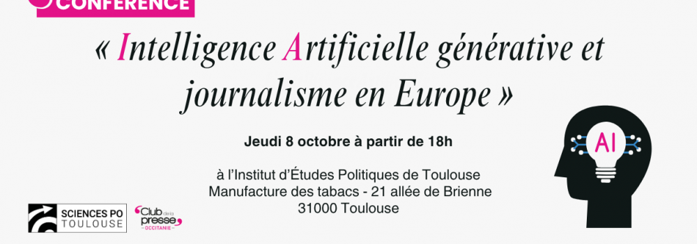L’ÉVÉNEMENT - Conférence-débat le 8 octobre à Toulouse : l’IA, nouveau séisme pour les médias